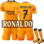 Real Madrid Borta Fotbollströja Barn & Vuxen 2024-2025 Nr. 7 Cristiano Ronaldo Adult XL