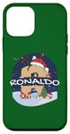 Coque pour iPhone 12 mini Awesome Ronaldo Name w Santa Hat in Xmas Theme Christmas