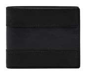 Fossil Portefeuille pour hommes Everett, Portefeuille en cuir noir 11,5 cm L x 2,5 cm l x 8,9 cm H ML4397001