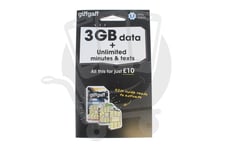 giffgaff £10 Pre Pay SIM Card