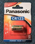 Panasonic Batteri Lithium 3V CR123A