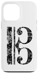 Coque pour iPhone 13 Pro Max Clef d'Ut (Noir Ancien) Viola, Violoncello, Cello, Trombone