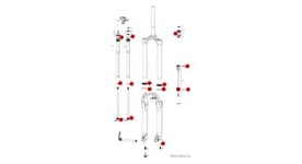 Kit joints rockshox 200h lyrik c2 pike b3 select    ultimate  2020