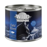 Wild Freedom kokeilupakkaus: 400 g kuivaruokaa + 6 x 200 g märkäruokaa - Cold River Salmon + märkäruokalajitelma