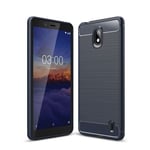 Nokia 1 Plus Carbon Fibre Case Navy