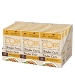 Wellness CORE Tender Cuts, Pâtée pour Chat, Sachet Chat avec Morceaux Tendres en Sauce, sans Céréales, à Haute Teneur en Viande, Poulet & Foie de Poulet, 24 x 85 g