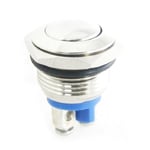 normalement ouvert N.O. No N/O 16 mm rond en métal Momentary Pushbutton Switch 2 A 36 V DC