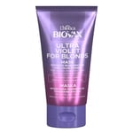 Biovax Ultra Violet Masque tonifiant régénérant intense pour cheveux blonds et gris 150 ml