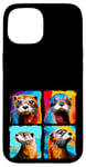 iPhone 15 Otter Pop Art Colorful Drawing Painting Case