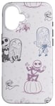 Coque pour iPhone 16 L'Étrange Noël de monsieur Jack et Sally de Tim Burton