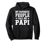 Papi Father's Day Gift for Dad from Daughter, Son, Wife Pullover Hoodie