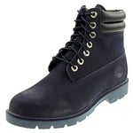 Timberland Homme 6 inch WR Basic Botte Tendance, Navy Nubuck, 41.5 EU