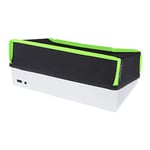 playvital Housse Anti-Poussière pour Xbox Series S Console,Protection pour Xbox Series S,Cover Poussière Horizontal Protege Accessoires pour Xbox Series S-Noir&Vert Néon