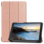 IC Samsung Galaxy Tab A 8.0 - Tri-Fold Fodral - Roséguld Roséguld Roséguld zdq