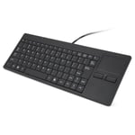 Wired Usb Built-in Touchpad Hub Port Keyboard 82-key Mute Ul