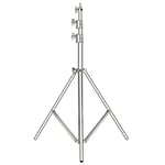 Neewer 118"/3m Stainless Steel Light Stand, Spring Cushioned Heavy Duty Photography Tripod Stand with 1/4” to 3/8” Universal Screw Adapter for Strobe, LED Video Light, Ring Light, Monolight, Softbox