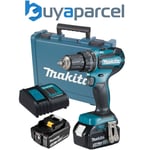 Makita DHP485SFE 18V LXT Lithium Ion Brushless Combi Hammer Drill - 2x 3.0ah