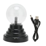 Lampe &agrave; Boule D'&eacute;Clairage Statique D&eacute;Corative De Neutralisation &eacute;Lectrostatique Sensible Au Toucher De Lumi&egrave;Re Plasma Pour La F&ecirc;Te &agrave; La Maison, Batterie De 3 Pouces Et Usb &agrave; Double Usage