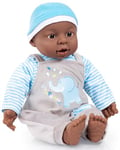 Bayer Design 94001AH Doll with function Interactive Baby, talking, with sound, soft body, ethnic, 40 cm