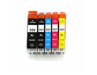 PGI-550XL CLI-551XL Non-OEM Ink Cartridges For Canon Pixma MG6650 iP8700 MG7550