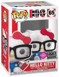 Figurine Funko Pop - Sanrio N°65 - Hello Kitty (Avec Lunettes) - Flocked (75525)