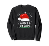 Aunty Claus Funny Family Christmas Pjs for Aunt Auntie Women Sweatshirt