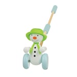 The Snowman and The Snowdog Push Along Toy - Early Development & Activity Toys for Girls and Boys, Wooden Toys, Toddler Toys - Official Licensed Raymond Briggs' The Snowman Gifts by Orange Tree Toys