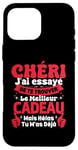 Coque pour iPhone 16 Pro Max Chéri J'ai Essayé De Te Trouver Cadeau Saint Valentin Amour