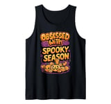 Spooky Season Halloween Design Women Girls Cute Pumpkin Tank Top