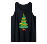 True Crime Christmas Tree Holiday Horror Blood Crime Scene Tank Top