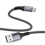 USB C Cable 3M, USB A to USB C Charger Cable Braided lead USB Type C Charging Cable Compatible for Samsung Galaxy S22 S21 S20 S10 S9 S8 Note 10 9 8, Google Pixel,LG, Sony Xperia XZ, Huawei P10 P9