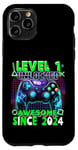 Coque pour iPhone 11 Pro 1e anniversaire Gamer 1 ans Jeu vidéo Anniversaire Gamer Garçons