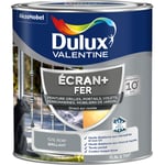 Ecran+ fer brillant - Peinture pour fer intérieur/extérieur - Grilles, portails, volets, ferroneries, mobiliers de jardin - Gris Acier 0,5 l Dulux