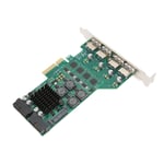 Pcie To Usb 3.0 Expansion Card Independent 4 Channels 5Gbps Usb3.0 3A Power Su