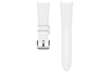 Samsung Watch Strap Hybrid Leather Band - Official Samsung Watch Strap - 20mm - M/L - White