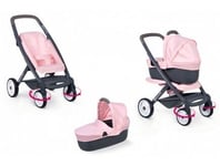 Maxi Cosi - Combi Poussette Landau 3 en 1 Rose, Metal - 54,5x38,5x64cm - Poupon