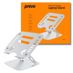 PREVO Aluminium Alloy Laptop Stand, Fit Devices from 11 to 17 Inches, Non-Slip S