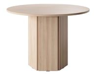 Selsey Table À Manger Ronde 110 cm pour 4 Personnes Table De Cuisine Bureau Chêne Lindberg Hexa