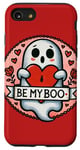 Coque pour iPhone SE (2020) / 7 / 8 Be my Boo Illustration fantôme Saint-Valentin