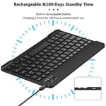 Clavier Bluetooth sans fil AZERTY, Clavier Bluetooth 5.0 pour bureautique ordinateur portable