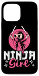 Coque pour iPhone 13 Pro Max Ninja Girl Fierce Warrior Design