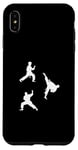 Coque pour iPhone XS Max Silhouettes de combattant de taekwondo Silhouette Taekwondo