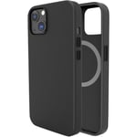 Coque pour iPhone 14 en cuir noir