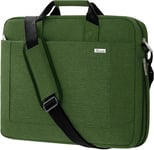 Grande Sacoche Pour Ordinateur Portable De 14"", 15"", 15,6"", 16"", Extensible, Étanche, Peut Être Placée Sur Une Valise, Compatible Avec Macbook Dell Hp, Vert