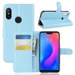 Xiaomi Mi A2 Lite      Pu Wallet Case    [Lightblue]