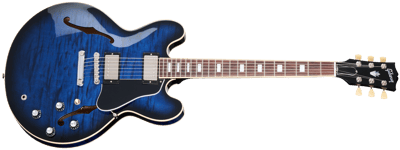 Gibson Electrics ES335 Figured Deep Ocean Burst