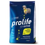 Prolife Sensitive Adult Medium/Large Kanin & Poteter for voksne - 10 kg