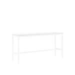 Muuto - Base High Table - 190 x 50 cm, Skiva - Vit laminat - Plywoodkant, Underrede - Vit, Höjd - 95 cm - Barbord - Mika Tolvanen - Hvit - Metall/Tre