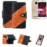 Housse de téléphone portable pourMotorola Moto Z2 Play casque Booklet Case