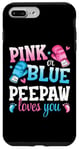 iPhone 7 Plus/8 Plus Pink Or Blue Peepaw Loves You Boxing Gender Reveal Party Case